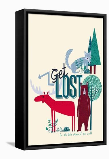 Get Lost-null-Framed Stretched Canvas