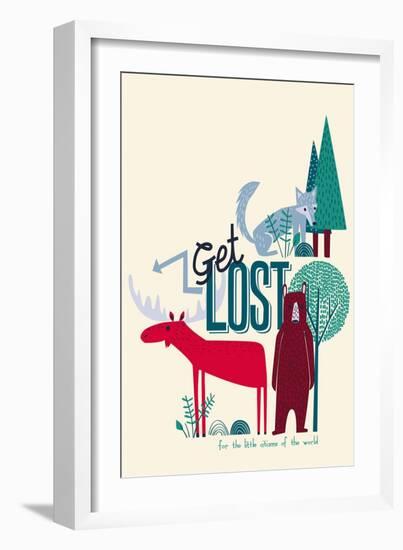 Get Lost-null-Framed Giclee Print