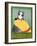 Get Love Give Love Banneryellow Dog And Grey Cat-Stephen Huneck-Framed Giclee Print