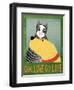 Get Love Give Love Banneryellow Dog And Grey Cat-Stephen Huneck-Framed Giclee Print