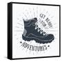 Get Ready for Adventures - Hiking Shoe-Anton Yanchevskyi-Framed Stretched Canvas