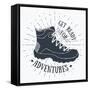 Get Ready for Adventures - Hiking Shoe-Anton Yanchevskyi-Framed Stretched Canvas