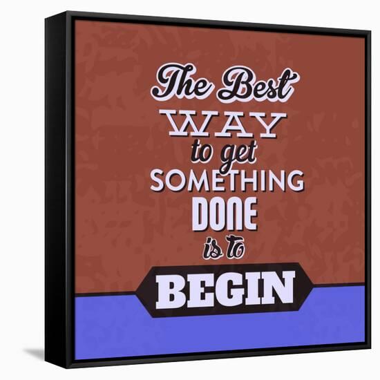 Get Something Done 1-Lorand Okos-Framed Stretched Canvas