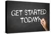 Get Started Today Chalk Illustration-kbuntu-Stretched Canvas