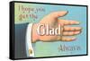 Get the Glad Hand Always-null-Framed Stretched Canvas