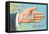 Get the Glad Hand Always-null-Framed Stretched Canvas