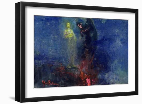 Get Thee Hence, Satan!-Ilya Efimovich Repin-Framed Giclee Print