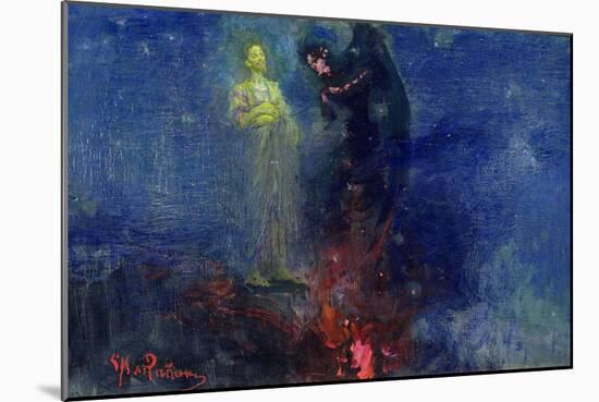 Get Thee Hence, Satan!-Ilya Efimovich Repin-Mounted Giclee Print