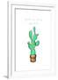 Get To The Point Cactus-OnRei-Framed Art Print
