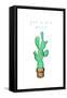 Get To The Point Cactus-OnRei-Framed Stretched Canvas