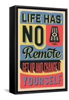 Get Up and Change Yourself-Vintage Vector Studio-Framed Stretched Canvas