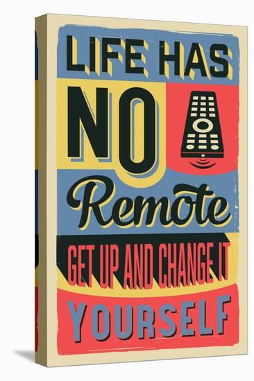 Get Up and Change Yourself-Vintage Vector Studio-Stretched Canvas
