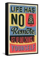 Get Up and Change Yourself-Vintage Vector Studio-Framed Stretched Canvas