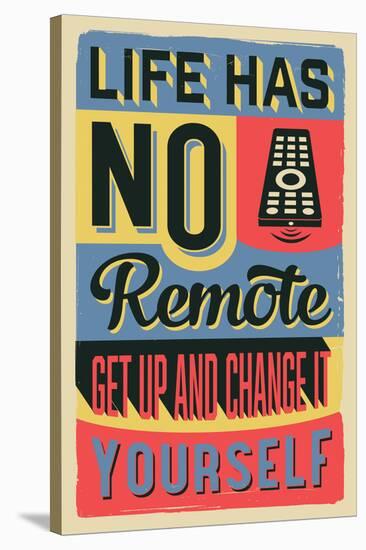 Get Up and Change Yourself-Vintage Vector Studio-Stretched Canvas