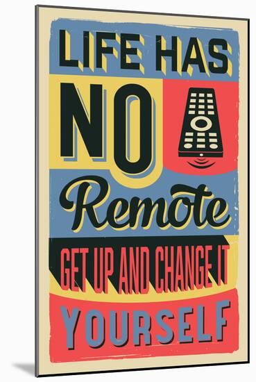 Get Up and Change Yourself-Vintage Vector Studio-Mounted Art Print