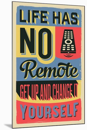 Get Up and Change Yourself-Vintage Vector Studio-Mounted Art Print