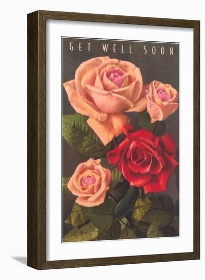 Get Well Soon, Roses-null-Framed Art Print