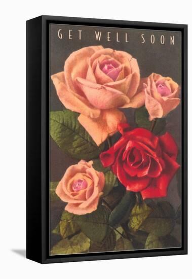 Get Well Soon, Roses-null-Framed Stretched Canvas