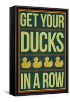 Get Your Ducks In a Row-null-Framed Stretched Canvas