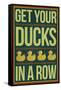 Get Your Ducks In a Row-null-Framed Stretched Canvas