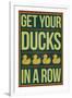 Get Your Ducks In a Row-null-Framed Art Print