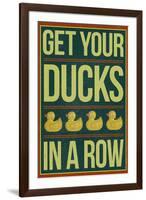 Get Your Ducks In a Row-null-Framed Art Print