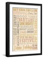 Get Your Jingle on Typography-Lantern Press-Framed Art Print