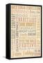 Get Your Jingle on Typography-Lantern Press-Framed Stretched Canvas