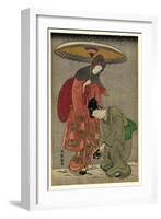 Geta No Yukitori-Isoda Koryusai-Framed Giclee Print