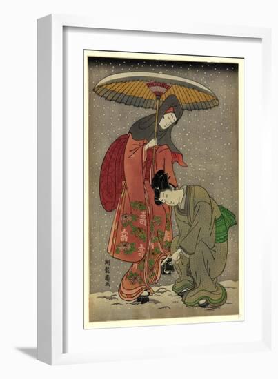 Geta No Yukitori-Isoda Koryusai-Framed Giclee Print