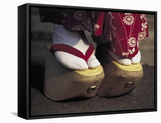 Geta Shoes, Japan-null-Framed Stretched Canvas