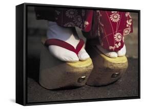 Geta Shoes, Japan-null-Framed Stretched Canvas