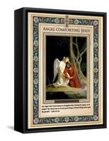 Gethsemane: Angel Comforting Jesus-Carl Bloch-Framed Stretched Canvas