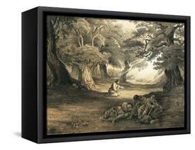 Gethsemane-English-Framed Stretched Canvas