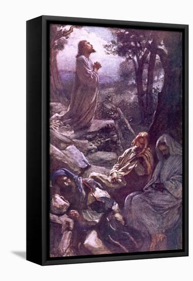 Gethsemane-Harold Copping-Framed Stretched Canvas