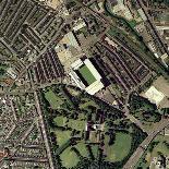 Arsenal's Highbury Stadium, Aerial View-Getmapping Plc-Framed Premium Photographic Print