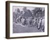 Getting a Gun to Safety: an Austrian Howitzer Moved before the Russian Advance-null-Framed Giclee Print