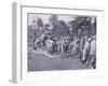 Getting a Gun to Safety: an Austrian Howitzer Moved before the Russian Advance-null-Framed Giclee Print