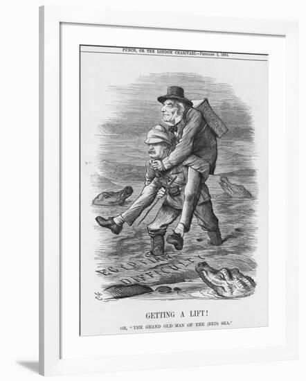 Getting a Lift, 1884-John Tenniel-Framed Giclee Print