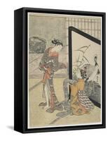 Getting Dressed, 1765-1769-Suzuki Harunobu-Framed Stretched Canvas