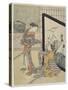 Getting Dressed, 1765-1769-Suzuki Harunobu-Stretched Canvas