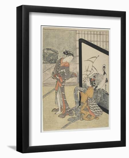 Getting Dressed, 1765-1769-Suzuki Harunobu-Framed Giclee Print