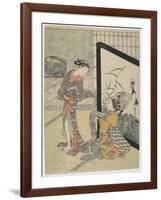 Getting Dressed, 1765-1769-Suzuki Harunobu-Framed Giclee Print