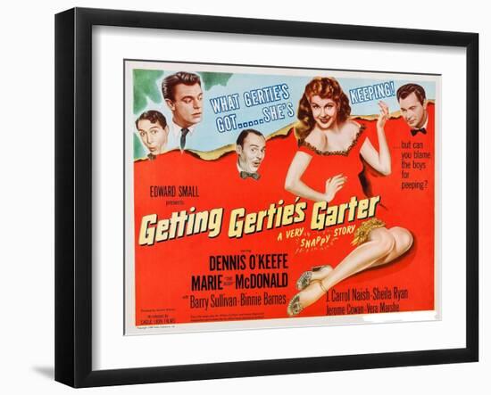 Getting Gertie's Garter-null-Framed Art Print