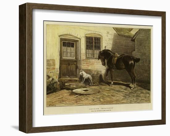 Getting Impatient-John Charlton-Framed Giclee Print