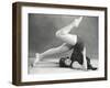 Getting into the Yoga Plow Pose-null-Framed Photo