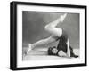 Getting into the Yoga Plow Pose-null-Framed Photo