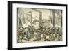 'Getting on Board the Margate Steam Packet at London Bridges Wharf', 1838-William Heath-Framed Giclee Print