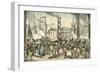 'Getting on Board the Margate Steam Packet at London Bridges Wharf', 1838-William Heath-Framed Giclee Print