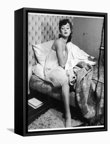 Getting Out of Bed 1950s-null-Framed Stretched Canvas